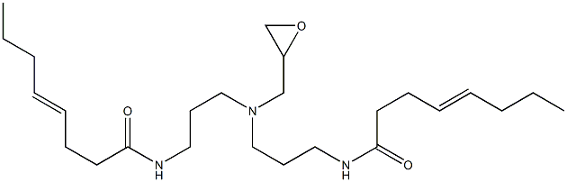 N,N'-[(Oxiran-2-ylmethylimino)bis(3,1-propanediyl)]bis(4-octenamide) Struktur