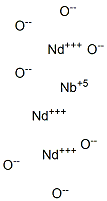 Trineodymium niobium heptaoxide Struktur