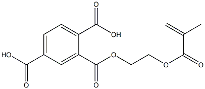 1,2,4-Benzenetricarboxylic acid 2-(2-methacryloyloxyethyl) ester Struktur