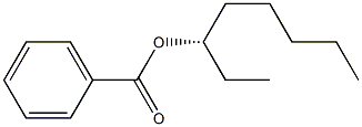 (+)-Benzoic acid (S)-1-ethylhexyl ester Struktur