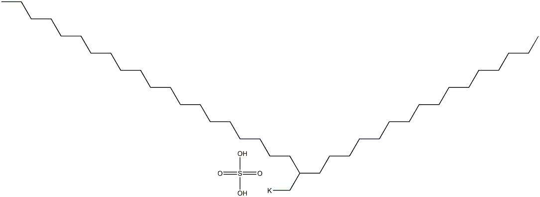 Sulfuric acid 2-hexadecyldocosyl=potassium salt Struktur