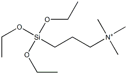 [3-(Triethoxysilyl)propyl]trimethylaminium Struktur