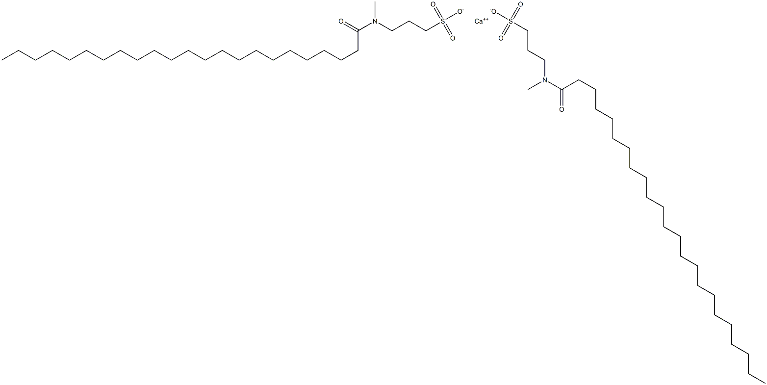 Bis[3-[N-(1-oxotricosyl)-N-methylamino]-1-propanesulfonic acid]calcium salt Struktur