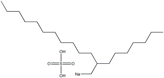 Sulfuric acid 2-heptyltridecyl=sodium salt Struktur