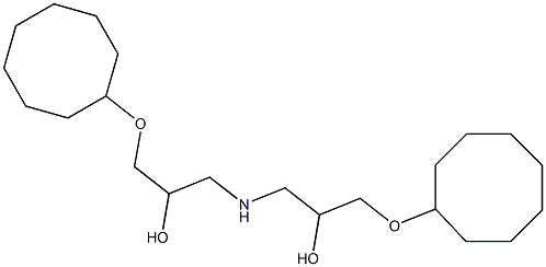 1,1'-Iminobis[3-(cyclooctyloxy)-2-propanol] Struktur