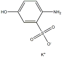 2-Amino-5-hydroxybenzenesulfonic acid potassium salt Struktur