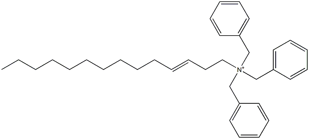 (3-Tetradecenyl)tribenzylaminium Struktur