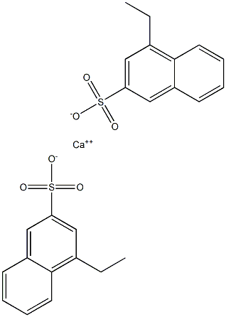 Bis(4-ethyl-2-naphthalenesulfonic acid)calcium salt Struktur