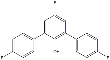 4-Fluoro-2,6-bis(4-fluorophenyl)phenol Struktur