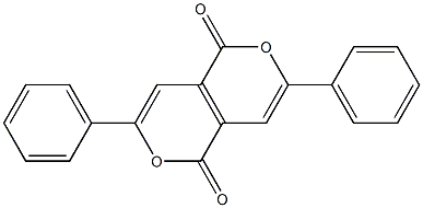 3,7-Diphenyl-1H,5H-pyrano[4,3-c]pyran-1,5-dione Struktur