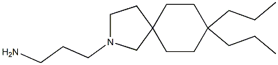 8,8-Dipropyl-2-(3-aminopropyl)-2-azaspiro[4.5]decane Struktur