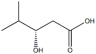 [S,(-)]-3-Hydroxy-4-methylvaleric acid Struktur