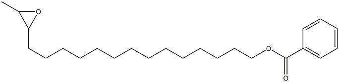 Benzoic acid 15,16-epoxyheptadecan-1-yl ester Struktur