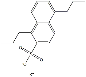 1,5-Dipropyl-2-naphthalenesulfonic acid potassium salt Struktur