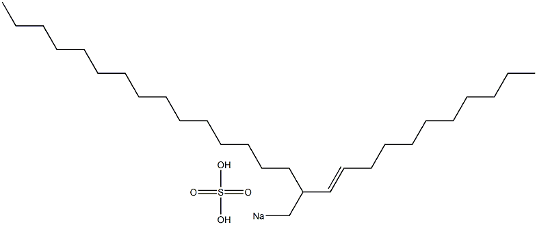 Sulfuric acid 2-(1-undecenyl)heptadecyl=sodium ester salt Struktur