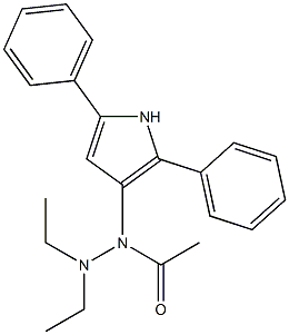 2,5-Diphenyl-3-[(diethylamino)acetylamino]-1H-pyrrole Struktur