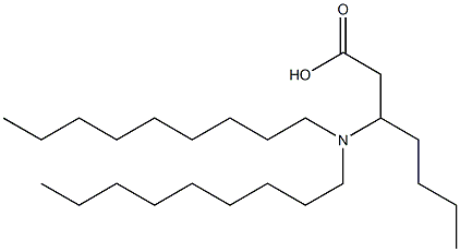 3-(Dinonylamino)heptanoic acid Struktur