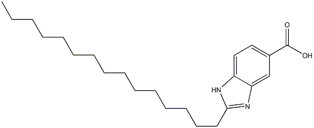 2-Pentadecyl-1H-benzimidazole-5-carboxylic acid Struktur