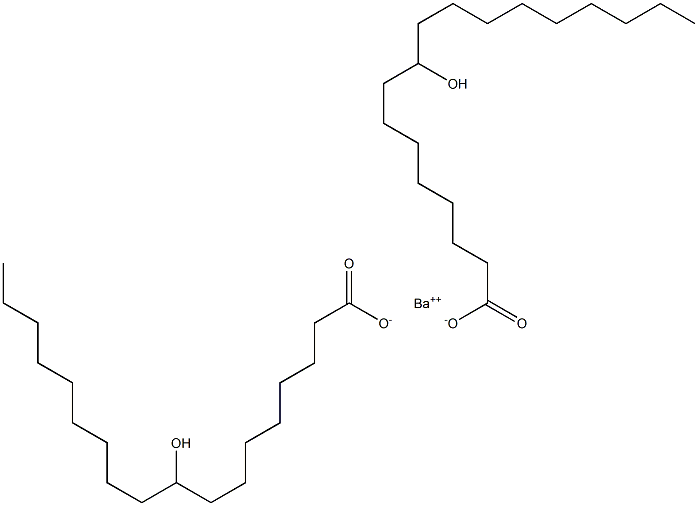 Bis(9-hydroxystearic acid)barium salt Struktur