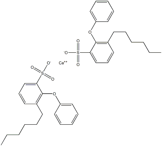 Bis(3-hexyl-2-phenoxybenzenesulfonic acid)calcium salt Struktur