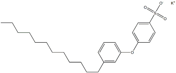 4-(3-Dodecylphenoxy)benzenesulfonic acid potassium salt Struktur