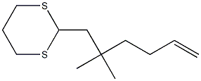 1-(1,3-Dithian-2-yl)-2,2-dimethyl-5-hexene Struktur