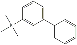 3-Trimethylsilylbiphenyl Struktur