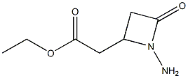 1-Amino-4-oxoazetidine-2-acetic acid ethyl ester Struktur