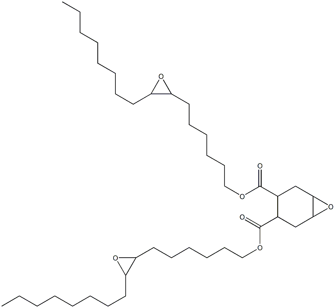 7-Oxabicyclo[4.1.0]heptane-3,4-dicarboxylic acid bis(7,8-epoxyhexadecan-1-yl) ester Struktur