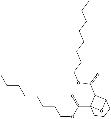 7-Oxabicyclo[3.1.1]heptane-1,6-dicarboxylic acid dioctyl ester Struktur