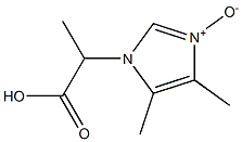 2-[(4,5-Dimethyl-1H-imidazole 3-oxide)-1-yl]propanoic acid Struktur