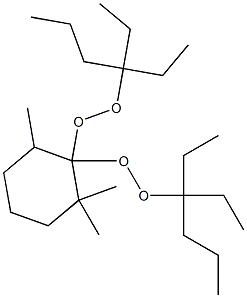 2,2,6-Trimethyl-1,1-bis(1,1-diethylbutylperoxy)cyclohexane Struktur