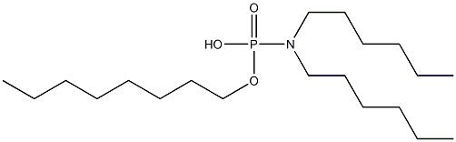 N,N-Dihexylamidophosphoric acid hydrogen octyl ester Struktur