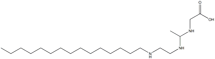 N-[1-[2-(Pentadecylamino)ethylamino]ethyl]glycine Struktur