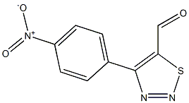 4-(4-Nitrophenyl)-1,2,3-thiadiazole-5-carbaldehyde Struktur