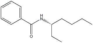 (+)-N-[(S)-1-Ethylpentyl]benzamide Struktur