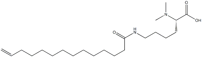 N6-(13-Tetradecenoyl)-N2,N2-dimethyllysine Struktur