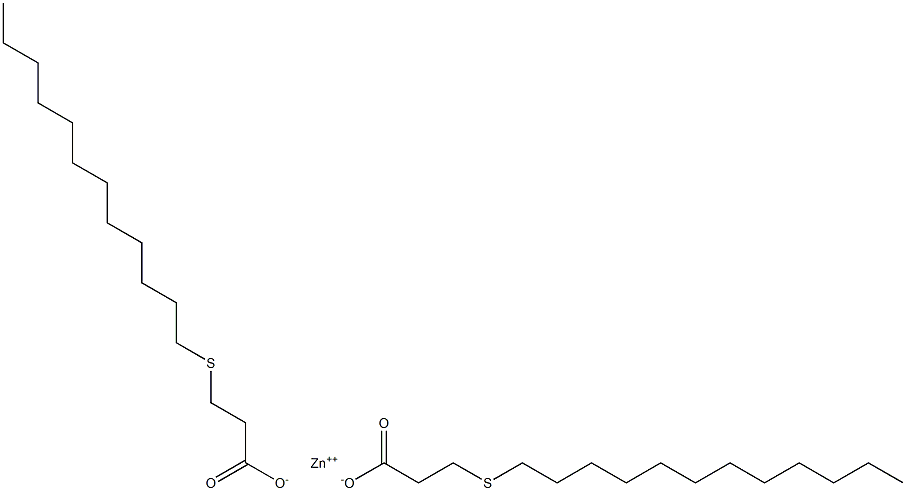 Bis[3-(dodecylthio)propionic acid]zinc salt Struktur