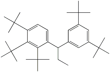 1-(2,3,4-Tri-tert-butylphenyl)-1-(3,5-di-tert-butylphenyl)propane Struktur