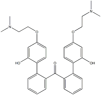 [4-[2-(Dimethylamino)ethoxy]-2-hydroxyphenyl]phenyl ketone Struktur