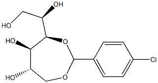 1-O,4-O-(4-Chlorobenzylidene)-D-glucitol Struktur