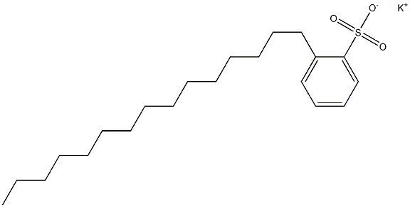 2-Pentadecylbenzenesulfonic acid potassium salt Struktur