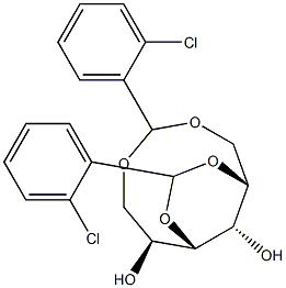 1-O,6-O:2-O,4-O-Bis(2-chlorobenzylidene)-L-glucitol Struktur