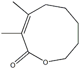 (Z)-3,4-Dimethyl-1-oxacyclonona-3-en-2-one Struktur