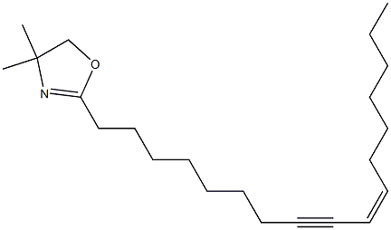 4,4-Dimethyl-2-[(Z)-10-heptadecen-8-ynyl]-2-oxazoline Struktur