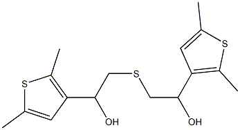 1-(2,5-DIMETHYL-THIOPHEN-3-YL)-2-[2-(2,5-DIMETHYL-THIOPHEN-3-YL)-2-HYDROXY-ETHYLSULFANYL]-ETHANOL Struktur