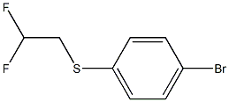 (4-BROMOPHENYL)(2,2-DIFLUOROETHYL)SULFANE Struktur