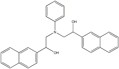 2-[(2-HYDROXY-2-NAPHTHALEN-2-YL-ETHYL)-PHENYL-AMINO]-1-NAPHTHALEN-2-YL-ETHANOL Struktur