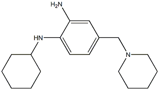 N1-cyclohexyl-4-((piperidin-1-yl)methyl)benzene-1,2-diamine Struktur