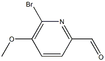 6-Bromo-5-methoxy-2-pyridinecarbaldehyde Struktur